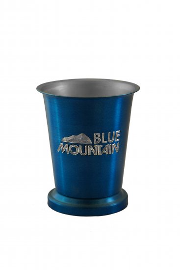 Mint Julep Cup, Blue. 8oz. - Click Image to Close