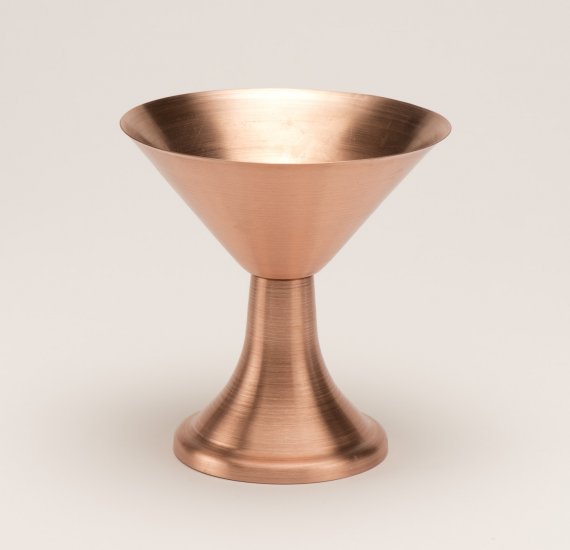 Solid Copper Gin Gimlet Glass. 10 oz. - Click Image to Close