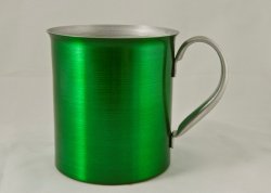 Aluminum Mug, Green. 16 oz.