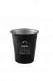 Juice Tumbler, Black. 8 oz.