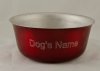 Personalized Candy Bowl, Red. 7".