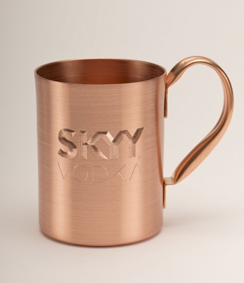 Solid Copper Moscow Mule Mug. 14oz. - Click Image to Close