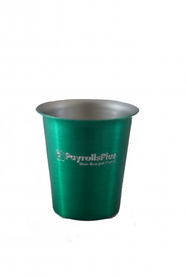 Juice Tumbler, Green. 8 oz. - Click Image to Close