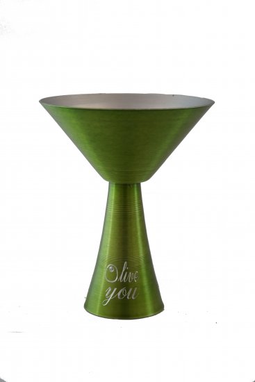 Martini Glass, Lime. 10 oz. - Click Image to Close