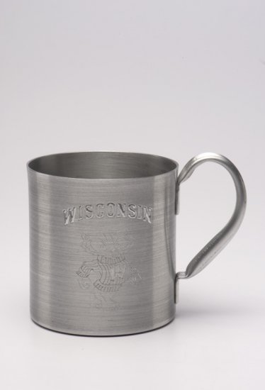 Aluminum Mug, Silver. 16 oz. - Click Image to Close