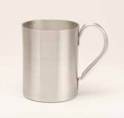 Aluminum Mug, Silver. 14oz.