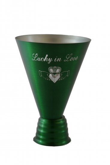 Cocktail Glass - Green, 12oz. - Click Image to Close