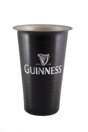 Beer Tumbler, Black. 16 oz. - Click Image to Close