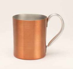 Aluminum Mug, Orange. 12 oz.