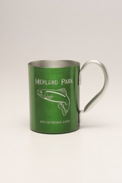 Aluminum Mug, Green. 12 oz.