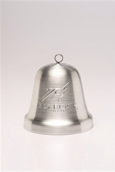 Large Bell, Silver. 4". - Click Image to Close