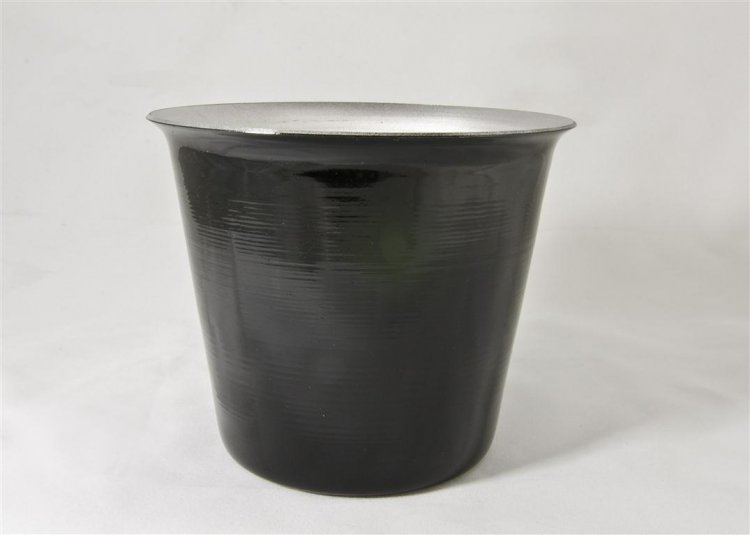 Mini Ice Bucket, Black. 4 1/2". - Click Image to Close