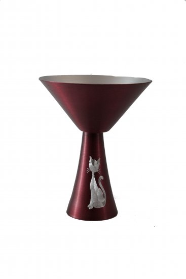 Martini Glass, Purple. 10 oz. - Click Image to Close