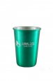 Aluminum Tumbler with Rolled Top, Green. 12 oz.