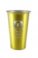 Beer Tumbler, Gold. 16 oz.