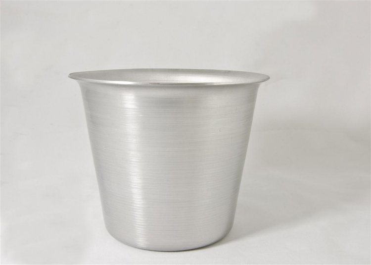 Mini Ice Bucket, Silver. 4 1/2". - Click Image to Close