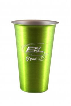 Beer Tumbler, Lime. 16oz.