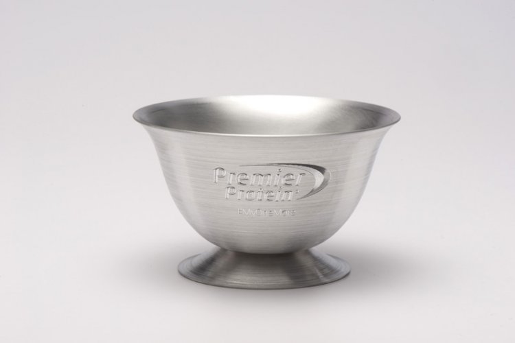 Ice Cream Cup, Silver. 8 oz. - Click Image to Close
