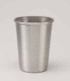 Aluminum Tumbler with Rolled Top, Silver. 12 oz.