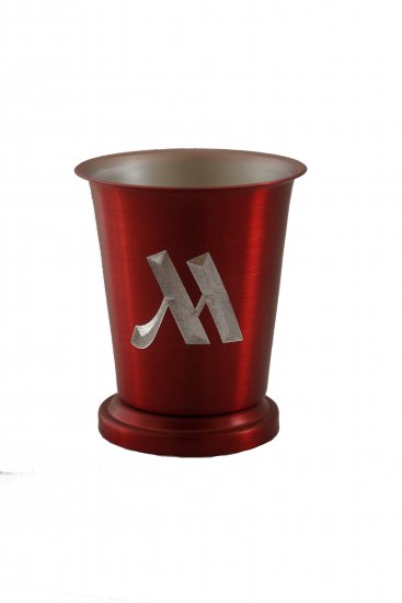 Mint Julep Cup, Red. 8 oz. - Click Image to Close