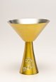 Martini Glass, Gold. 10 oz.