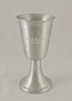 Wine Goblet, Silver. 8oz.