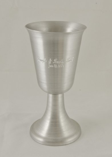 Wine Goblet, Silver. 8oz. - Click Image to Close