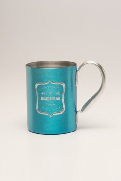 Aluminum Mug, Blue. 14oz.