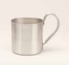 Aluminum Mug, Silver. 10oz