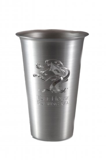 Beer Tumbler, Silver, 16 oz. - Click Image to Close