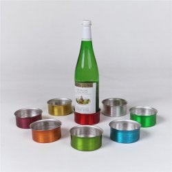 Wine Bottle Coasters. Set of 8.