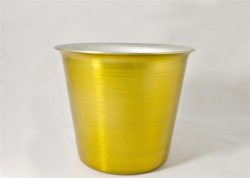 Mini Ice Bucket, Gold. 4 1/2".