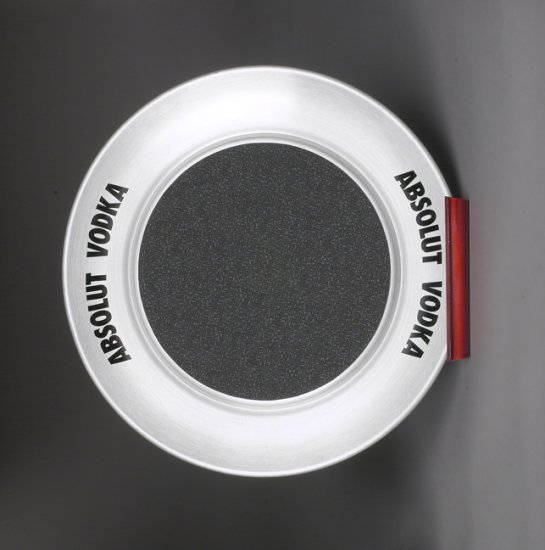 Tray with Rubber Insert. 15" dia. - Click Image to Close