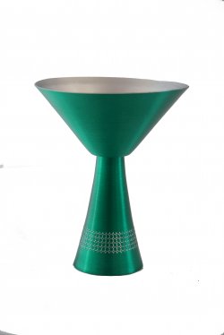 Martini Glass, Green. 10 oz.