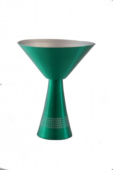 Martini Glass, Green. 10 oz. - Click Image to Close