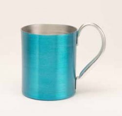 Aluminum Mug, Blue. 12 oz.