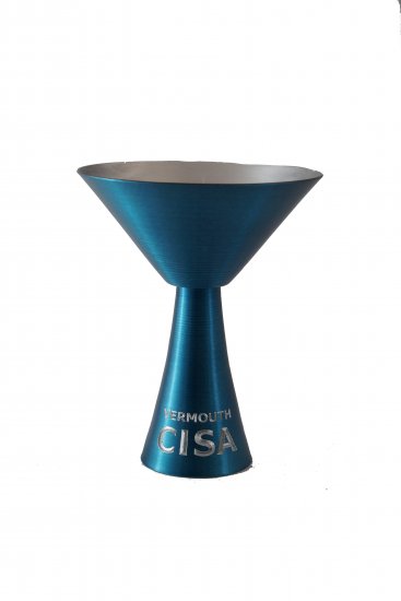 Martini Glass, Blue. 10 oz. - Click Image to Close