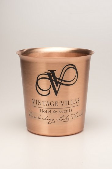 Solid Copper Ice Bucket.6 Pints. - Click Image to Close