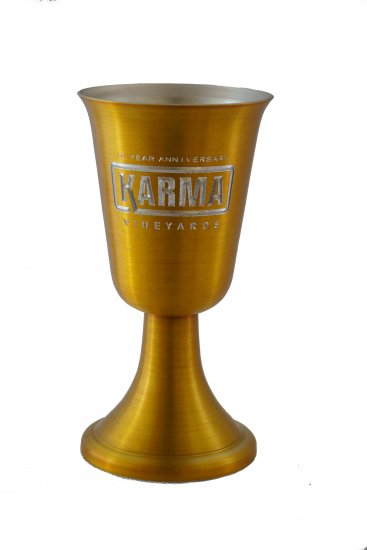 Wine Goblet, Gold. 8oz. - Click Image to Close