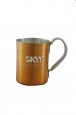 Aluminum Mug, Orange. 14oz.