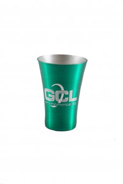 Shot Gun Shot Glass, Green. 2oz.