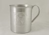 Ice Tea Mug, Silver. 18oz.