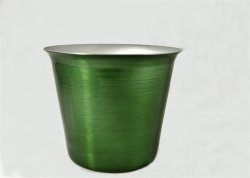 Mini Ice Bucket, Green. 4 1/2".