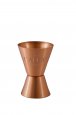 Solid Copper Two-Sided Jigger. 1 1/2 oz and 3/4 oz.
