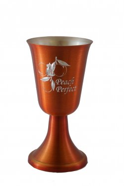 Wine Goblet, Orange. 8oz.