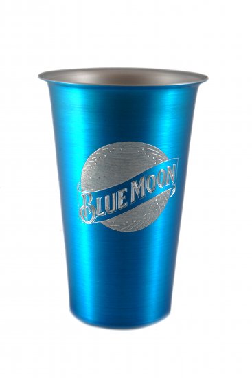 Beer Tumbler, Blue 16 oz. - Click Image to Close