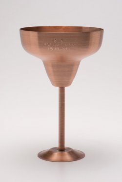 Solid Copper Margarita Glass. 10 oz.