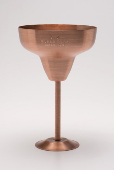 Solid Copper Margarita Glass. 10 oz. - Click Image to Close
