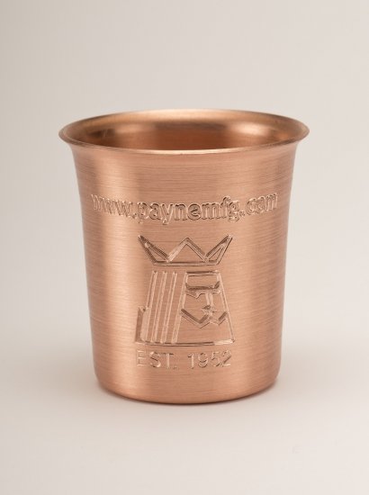 Solid Copper Shot Glass - Click Image to Close