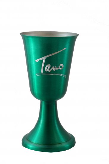 Wine Goblet, Green. 8oz. - Click Image to Close